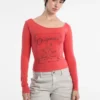 T-shirt à épaules dénudées Guess Originals T-shirt à épaules dénudées Guess Originals
