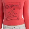 T-shirt à épaules dénudées Guess Originals T-shirt à épaules dénudées Guess Originals