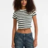 T-shirt rayé pour bébé Guess Originals Core