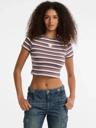 T-shirt rayé pour bébé Guess Originals Core