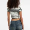 T-shirt rayé pour bébé Guess Originals Core