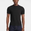 T-shirt slim à côtes multicolores T-shirt slim à côtes multicolores