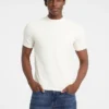 T-shirt slim à côtes multicolores T-shirt slim à côtes multicolores