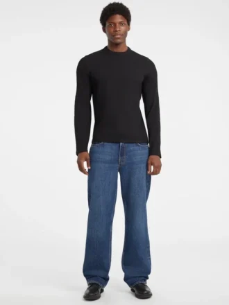 T-shirt slim à côtes multicolores