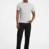 T-shirt slim à côtes multicolores T-shirt slim à côtes multicolores