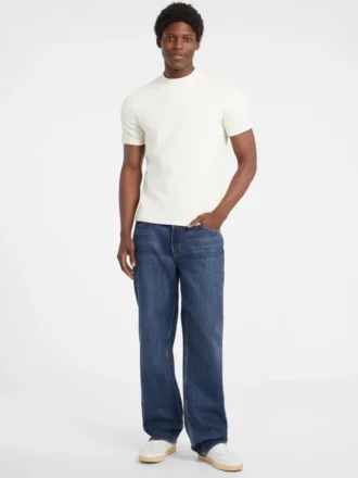 T-shirt slim à côtes multicolores