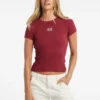 T-shirt slim à logo brodé T-shirt slim à logo brodé