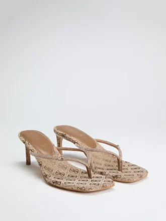 Talons à lanières en strass Mayan