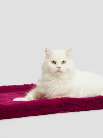 Tapis pour animaux en fausse fourrure