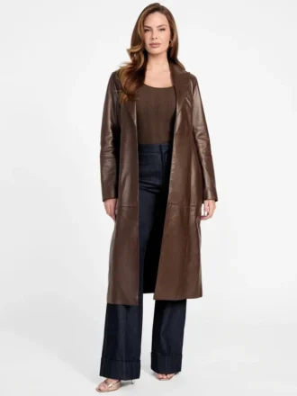 Trench-coat en cuir Lana