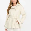 Trench court en simili cuir Marika