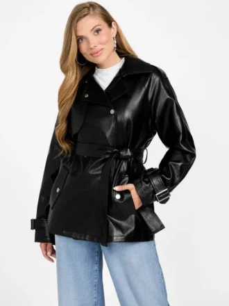 Trench court en simili cuir Marika Trench court en simili cuir Marika