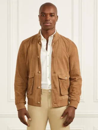 Veste aviateur en daim
