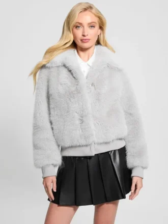 Veste aviateur en fausse fourrure Soave