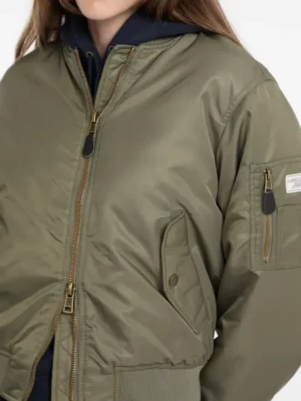 Veste aviateur en satin