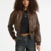 Veste aviateur en simili cuir Guess Originals