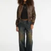 Veste aviateur en simili cuir Guess Originals