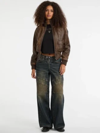 Veste aviateur en simili cuir Guess Originals