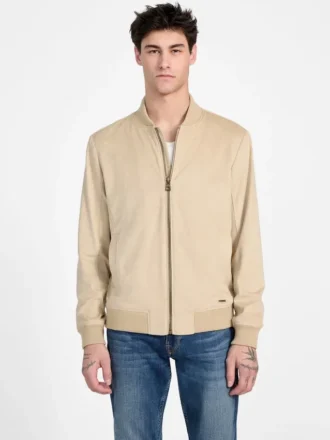 Veste aviateur en simili-suède écologique Veste aviateur en simili-suède écologique