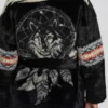 Veste cache-cœur en fausse fourrure Carlotta