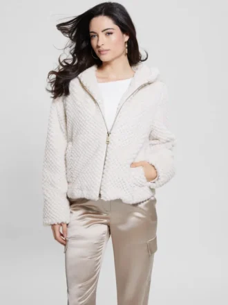 Veste à capuche en fausse fourrure Theoline