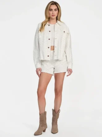 Veste-chemise en denim western