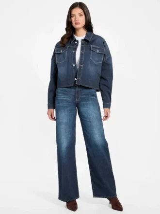 Veste-chemise en denim western éco