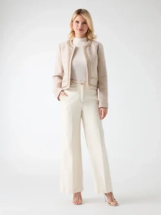 Veste courte en tweed Helene