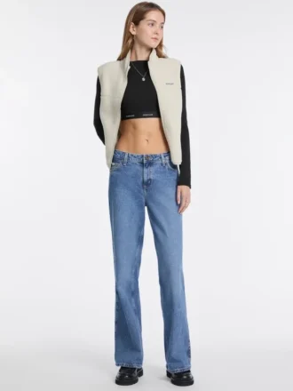 Veste courte imitation sherpa