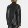 Veste de motard en cuir craquelé