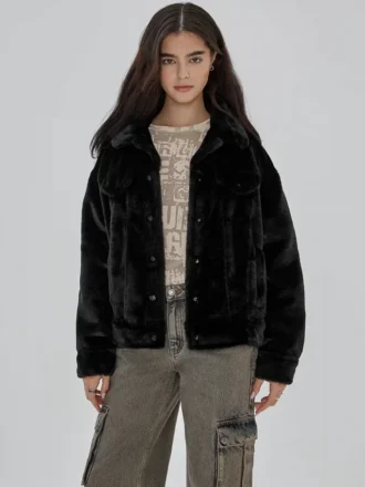 Veste en fausse fourrure oversize Guess Originals