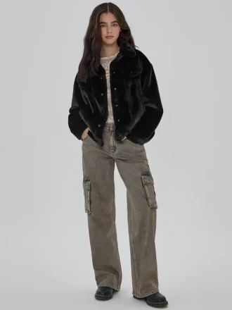Veste en fausse fourrure oversize Guess Originals