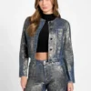 Veste en peau de serpent Tersa Veste en peau de serpent Tersa
