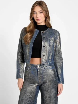 Veste en peau de serpent Tersa