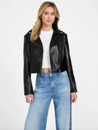 Veste en simili cuir Clemence