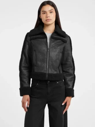 Veste en simili-mouton