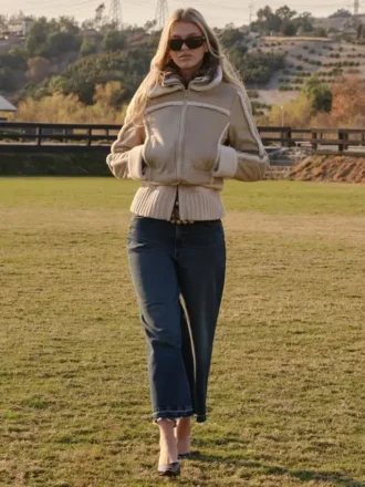 Veste en simili-mouton