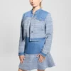 Veste en tweed et denim Elsie