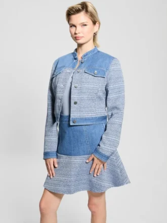 Veste en tweed et denim Elsie Veste en tweed et denim Elsie
