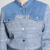 Veste en tweed et denim Elsie