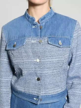 Veste en tweed et denim Elsie Veste en tweed et denim Elsie