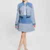 Veste en tweed et denim Elsie