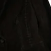 Veste à franges en daim noir