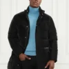 Veste longue à capuche en duvet