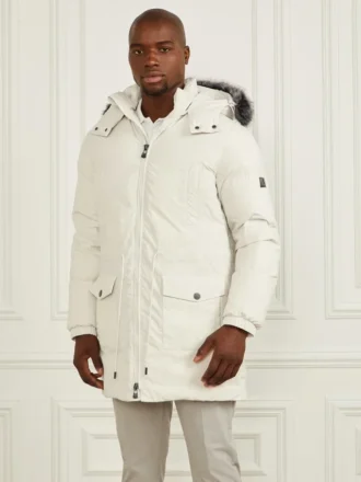 Veste longue en vrai duvet