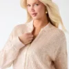 Veste-pull à paillettes Claudia