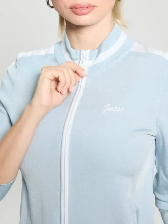 Veste-pull rayée