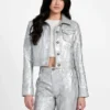 Veste trucker brodée Clelia Veste trucker brodée Clelia