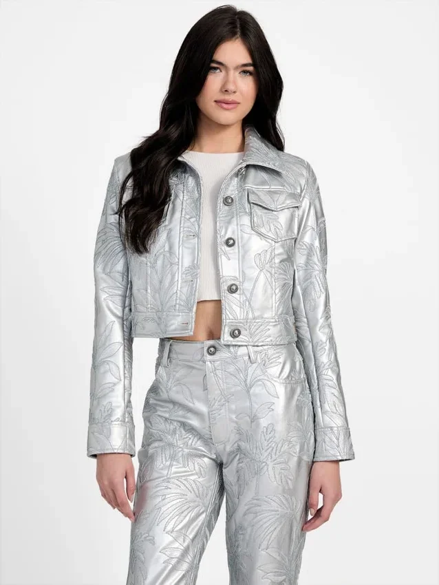 Veste trucker brodée Clelia Veste trucker brodée Clelia