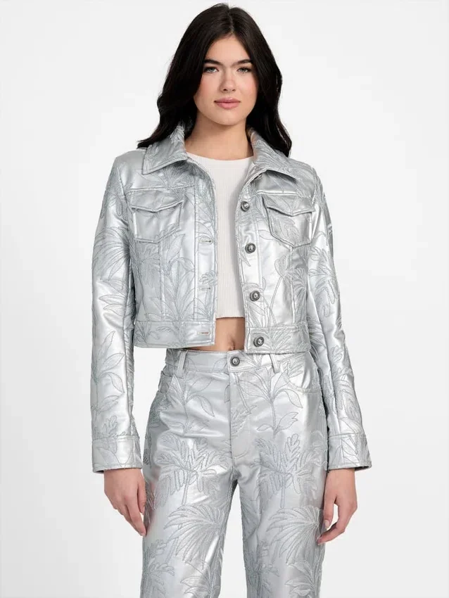 Veste trucker brodée Clelia Veste trucker brodée Clelia